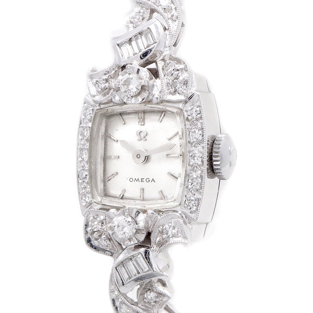 1950s Vintage Omega Diamond Bezel