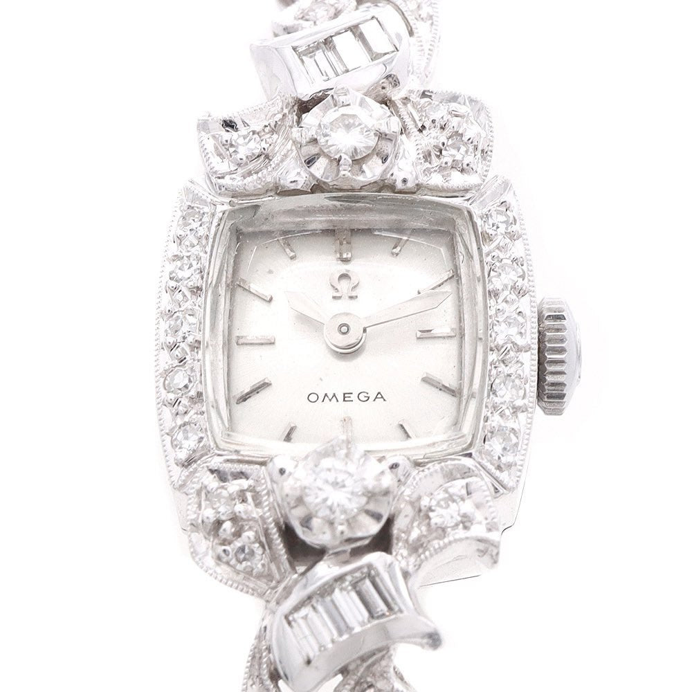 1950s Vintage Omega Diamond Bezel
