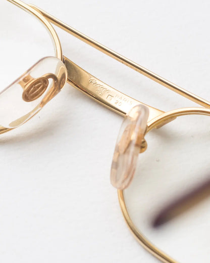 Vintage 80’s cartier santos glasses