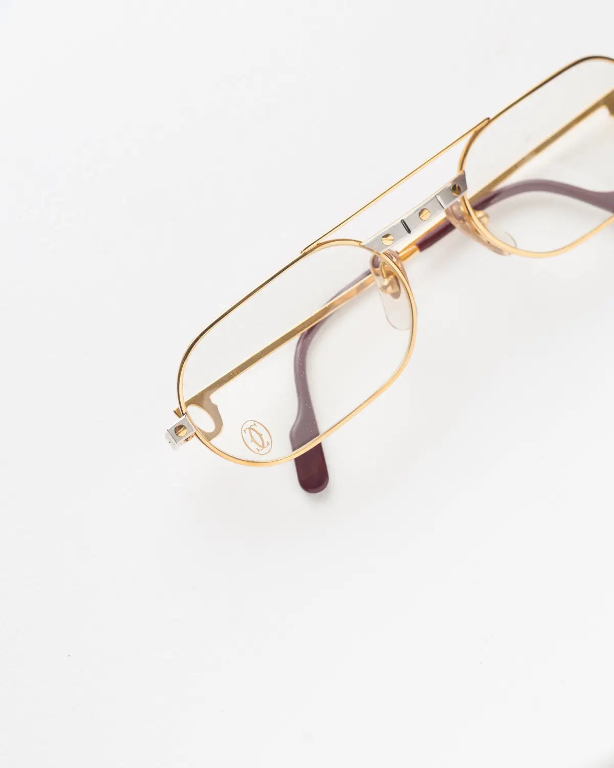 Vintage 80’s cartier santos glasses