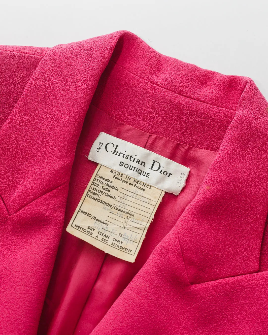 Vintage Christian Dior Pink Blazer