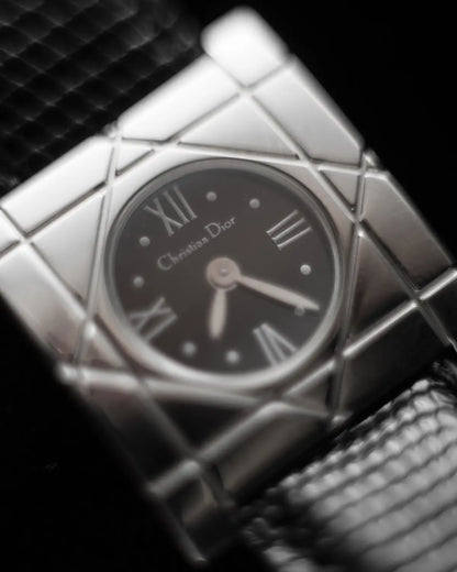 Christian dior 90s vintage cool carre in lizard skin