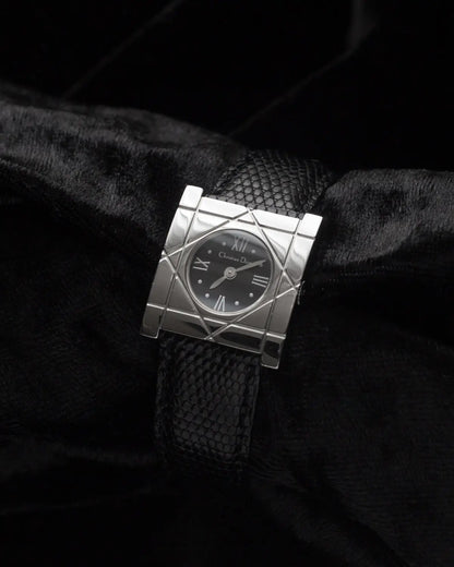 Christian dior 90s vintage cool carre in lizard skin