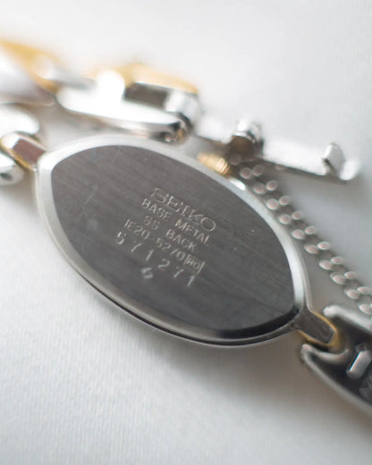 Seiko 90s vintage dual toned