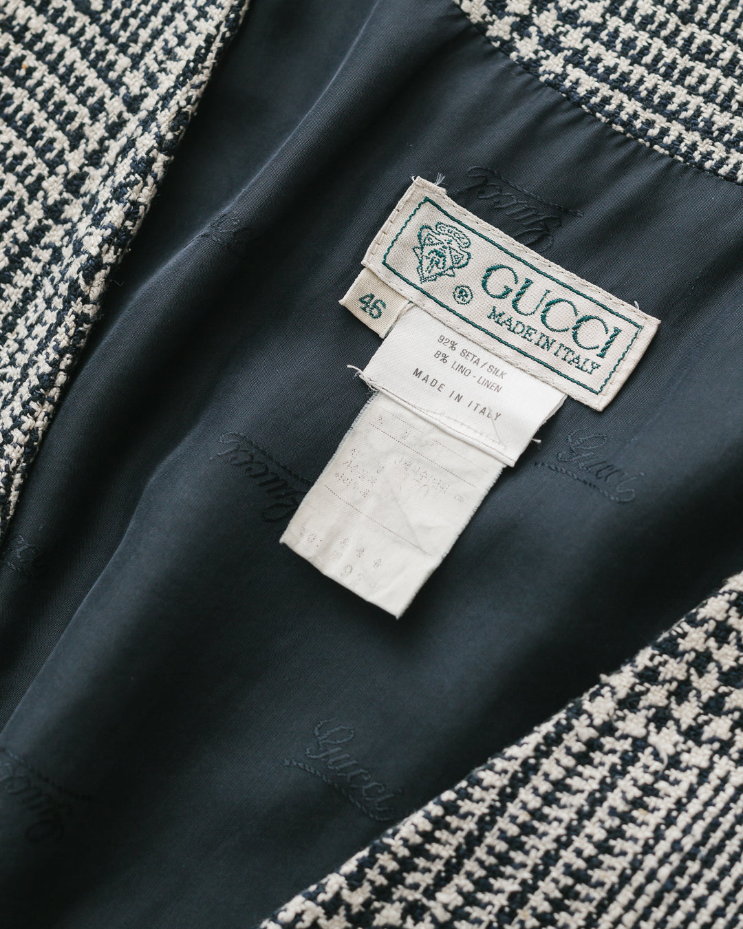 Vintage Gucci Silk & Linen Blazer