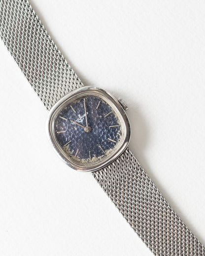 Rare 70s Ulysse Nardin Hand Wound Hammered Dial