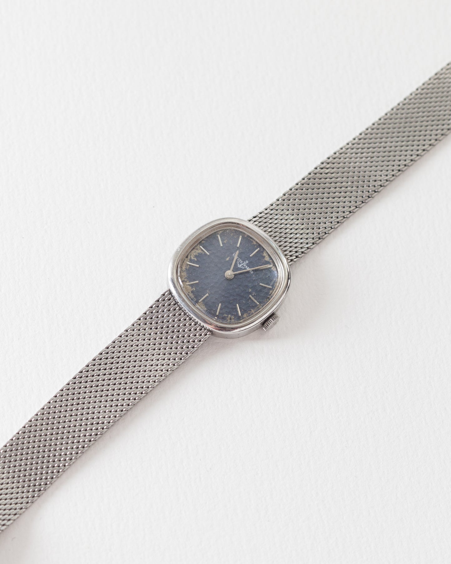 Rare 70s Ulysse Nardin Hand Wound Hammered Dial