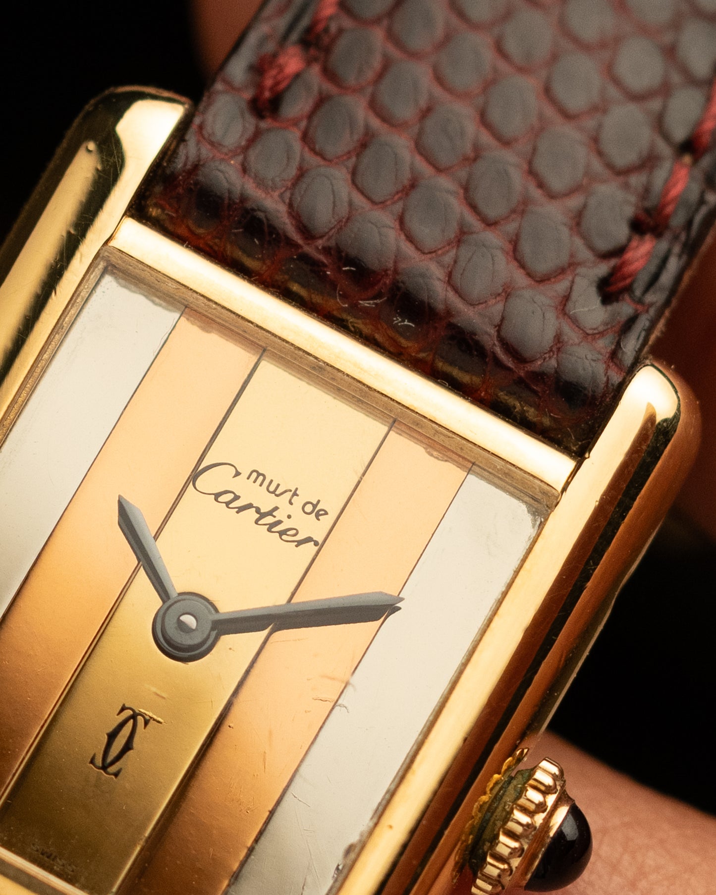 1970s Cartier Trinity Tank