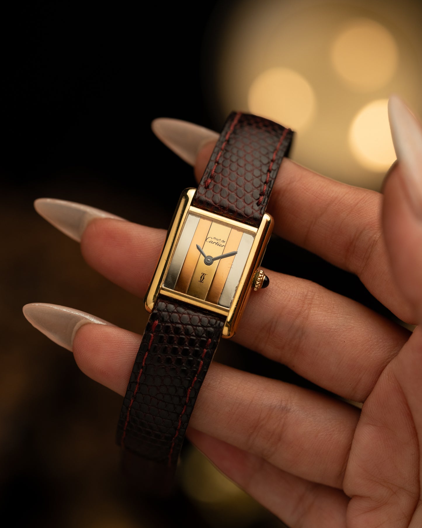 1970s Cartier Trinity Tank