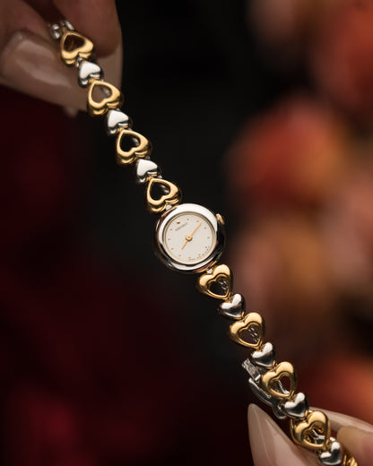 1990s Vintage Seiko Dual Toned Hearts