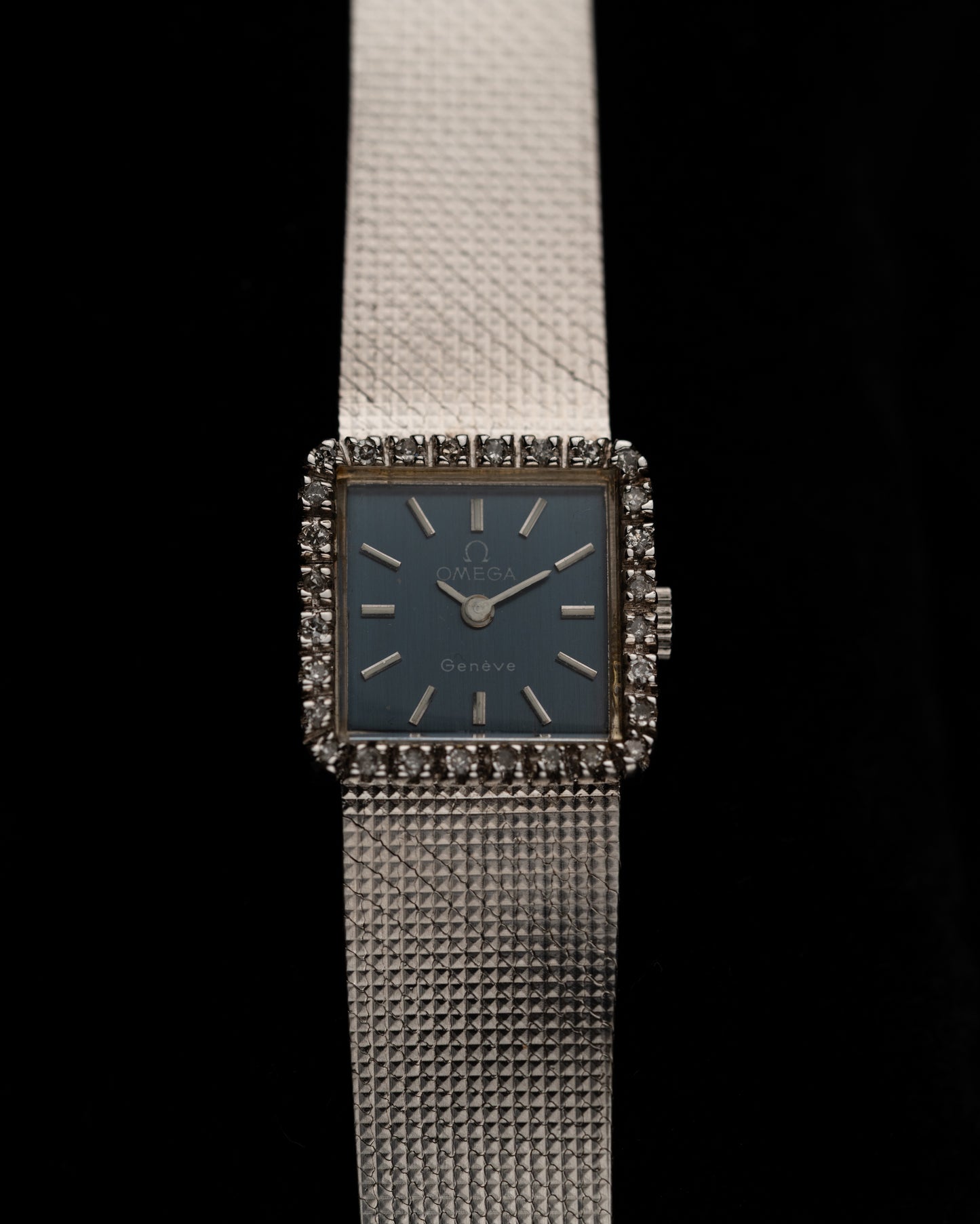1970s Vintage Omega Diamond Halo