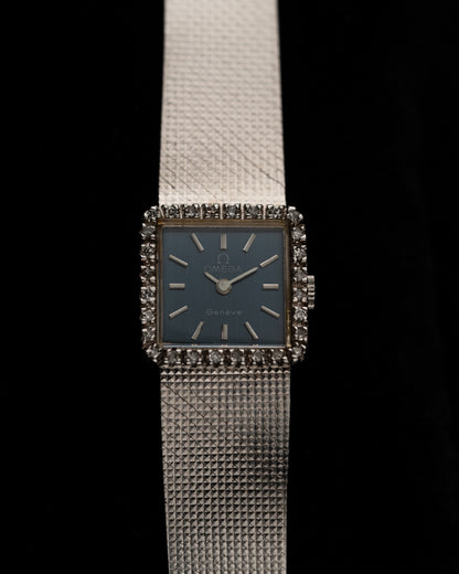 1970s Vintage Omega Diamond Halo