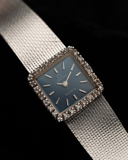 1970s Vintage Omega Diamond Halo