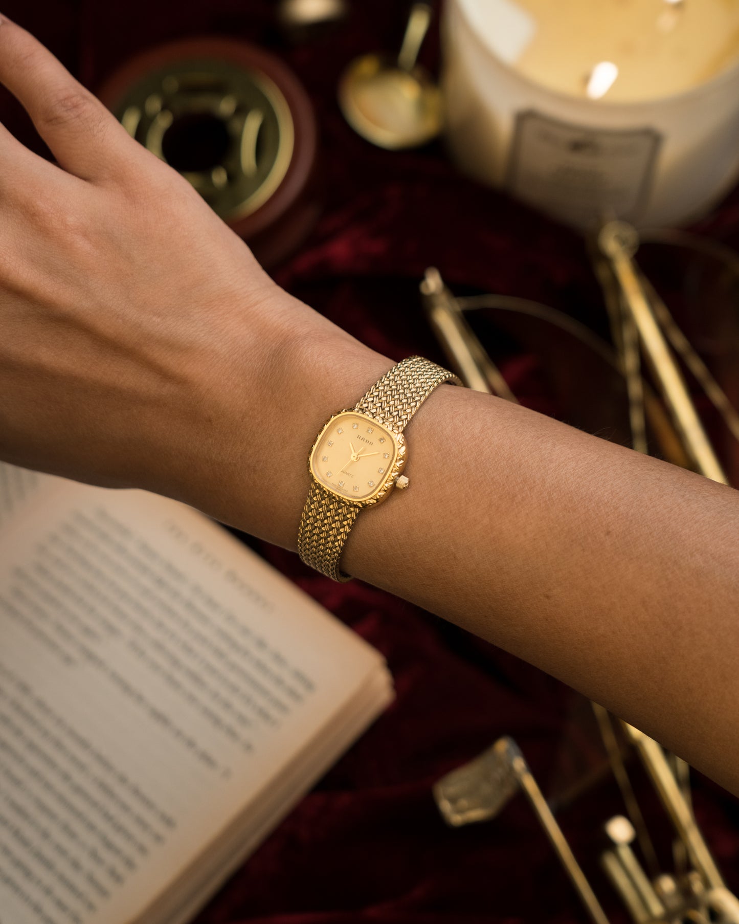 1980s Vintage Rado Diamond Hour