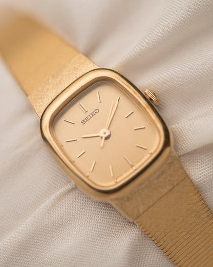 1980s Vintage Seiko Cushion Case