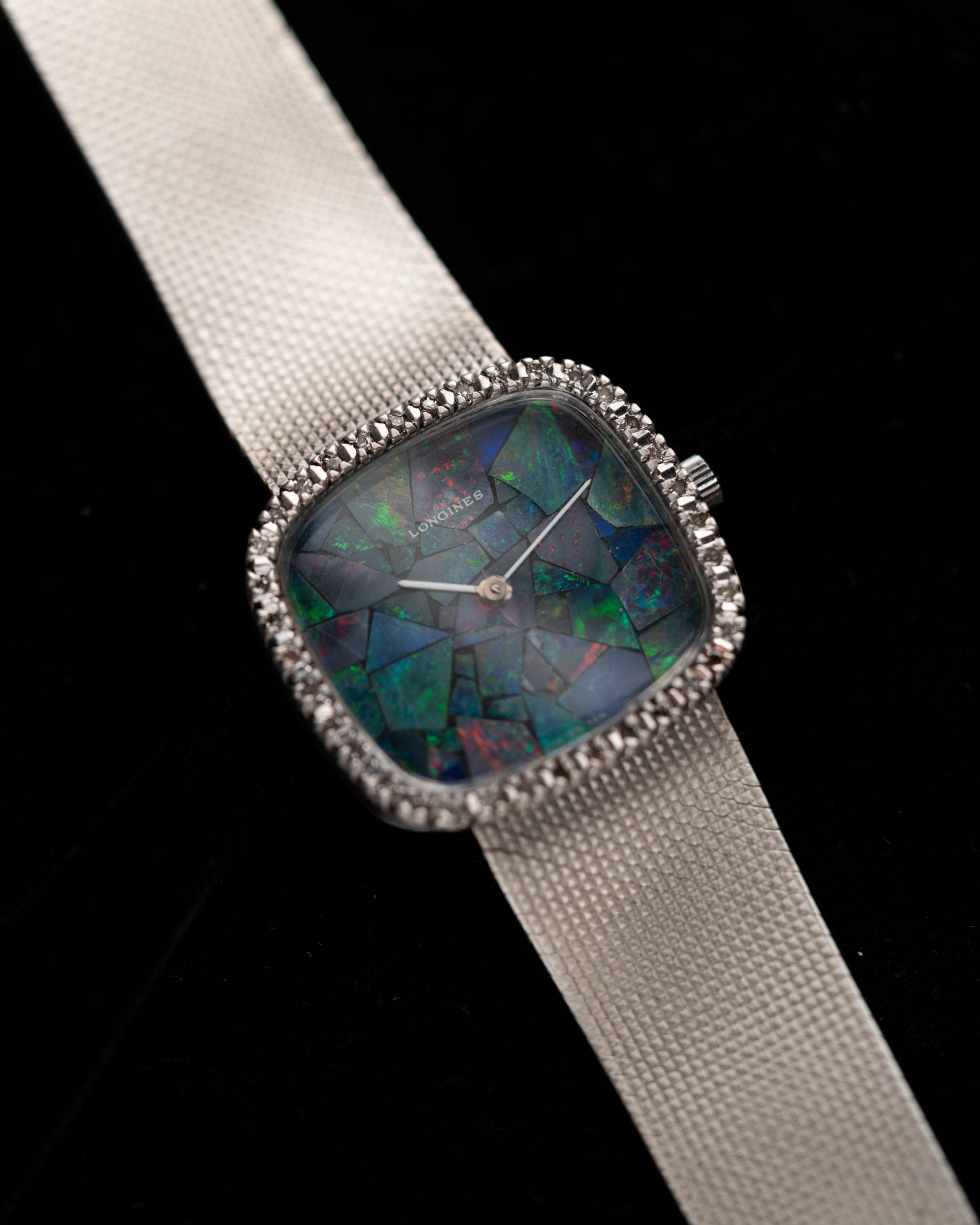 1970s Vintage Longines Opal Mosaic