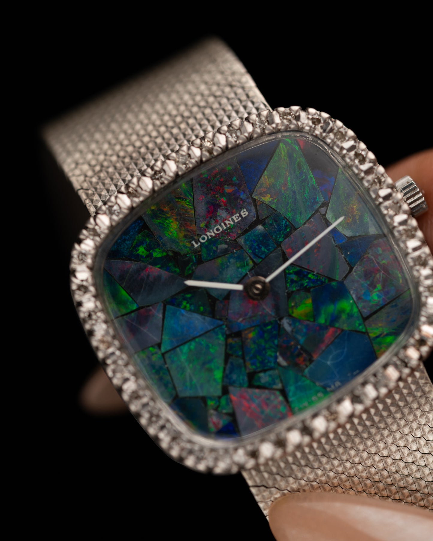1970s Vintage Longines Opal Mosaic