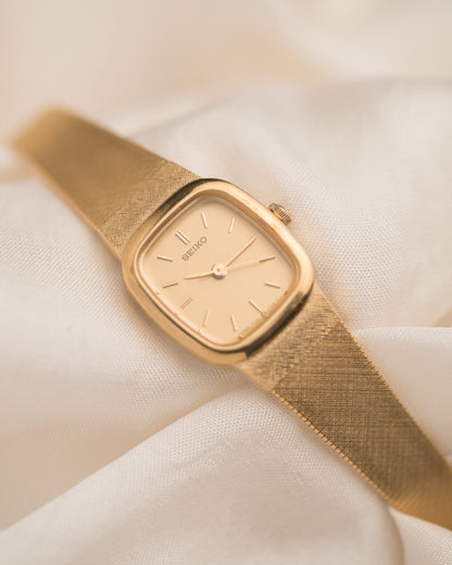 1980s Vintage Seiko Cushion Case