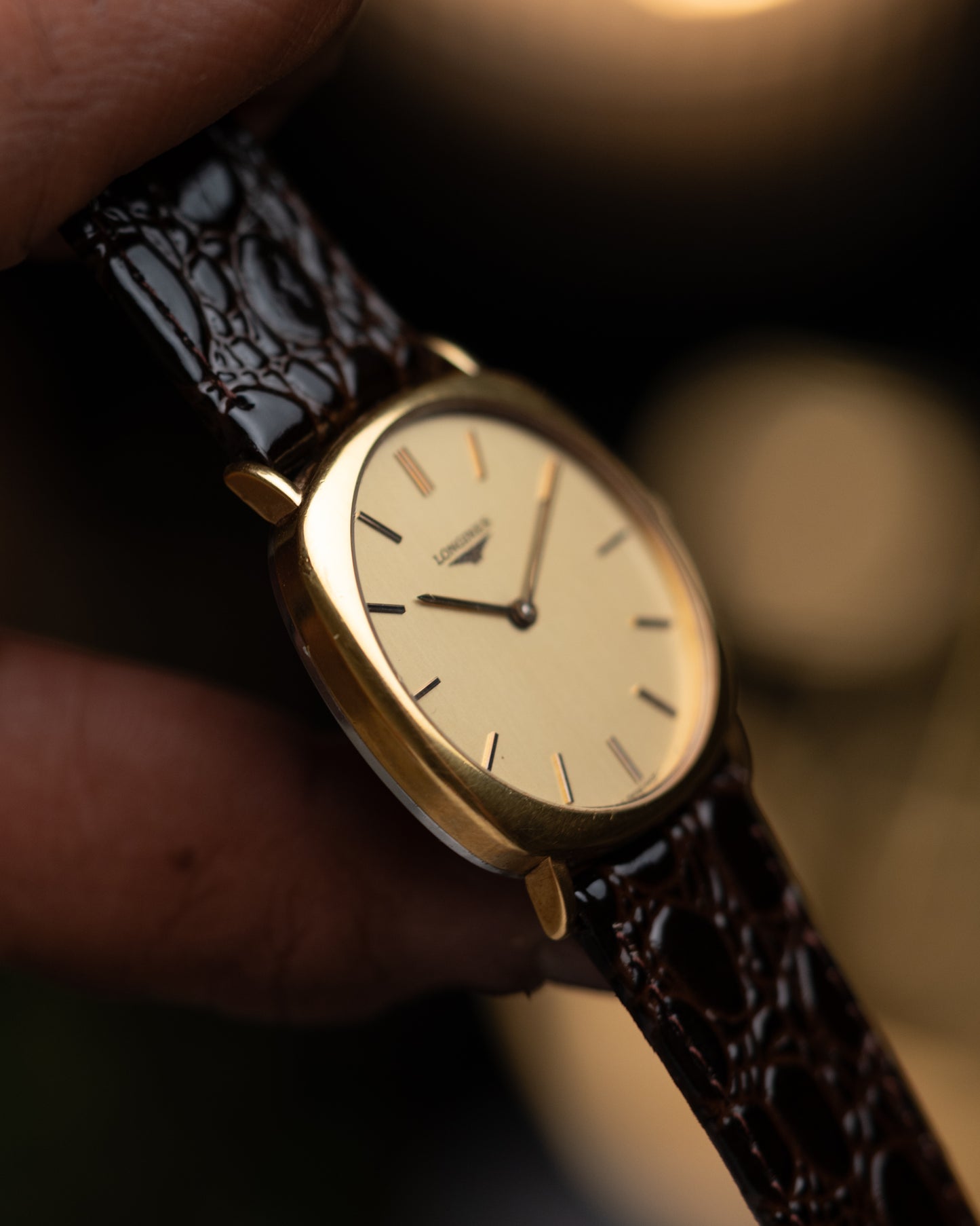1970s Vintage Longines Cushion Case