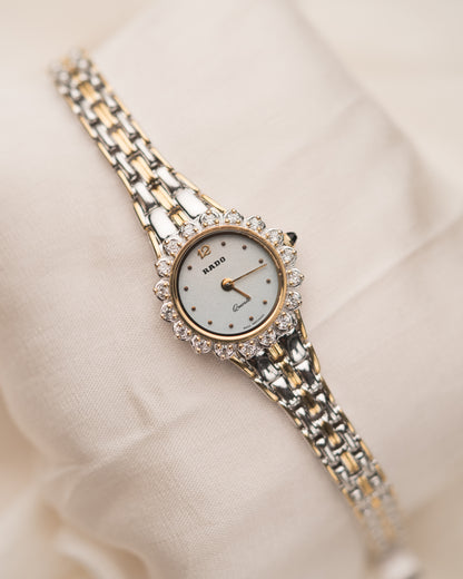 1990s Vintage Rado Diamond Bezel