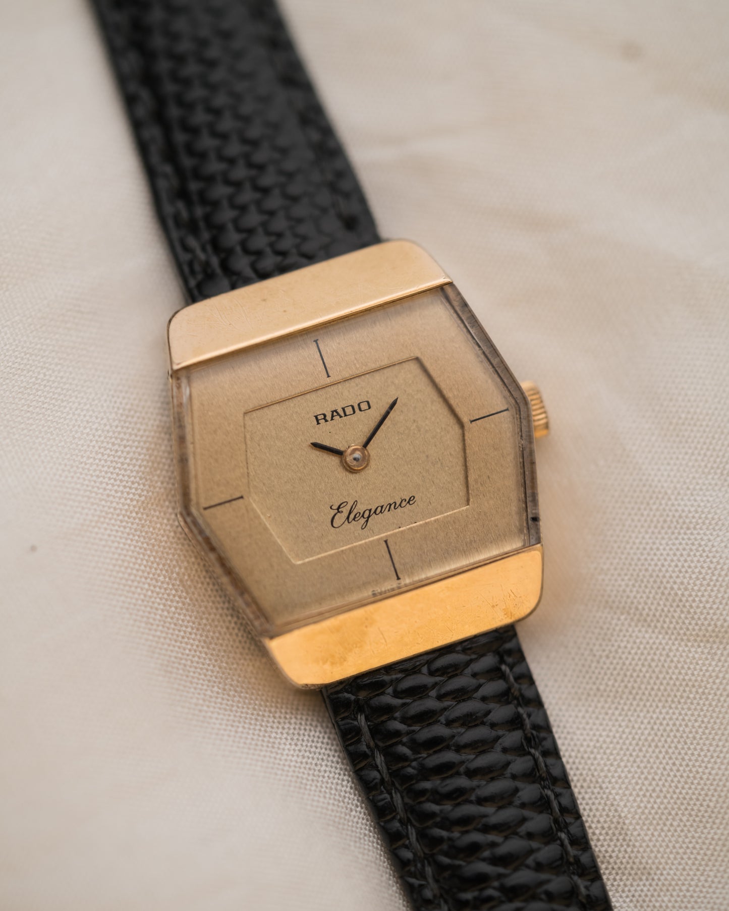 1970s Vintage Rado Hexagon Hand-Wound