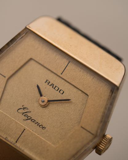 1970s Vintage Rado Hexagon Hand-Wound