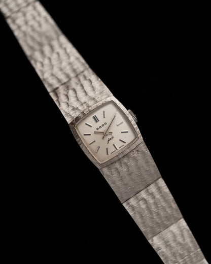 1970s Vintage Rado Hammered Bracelet