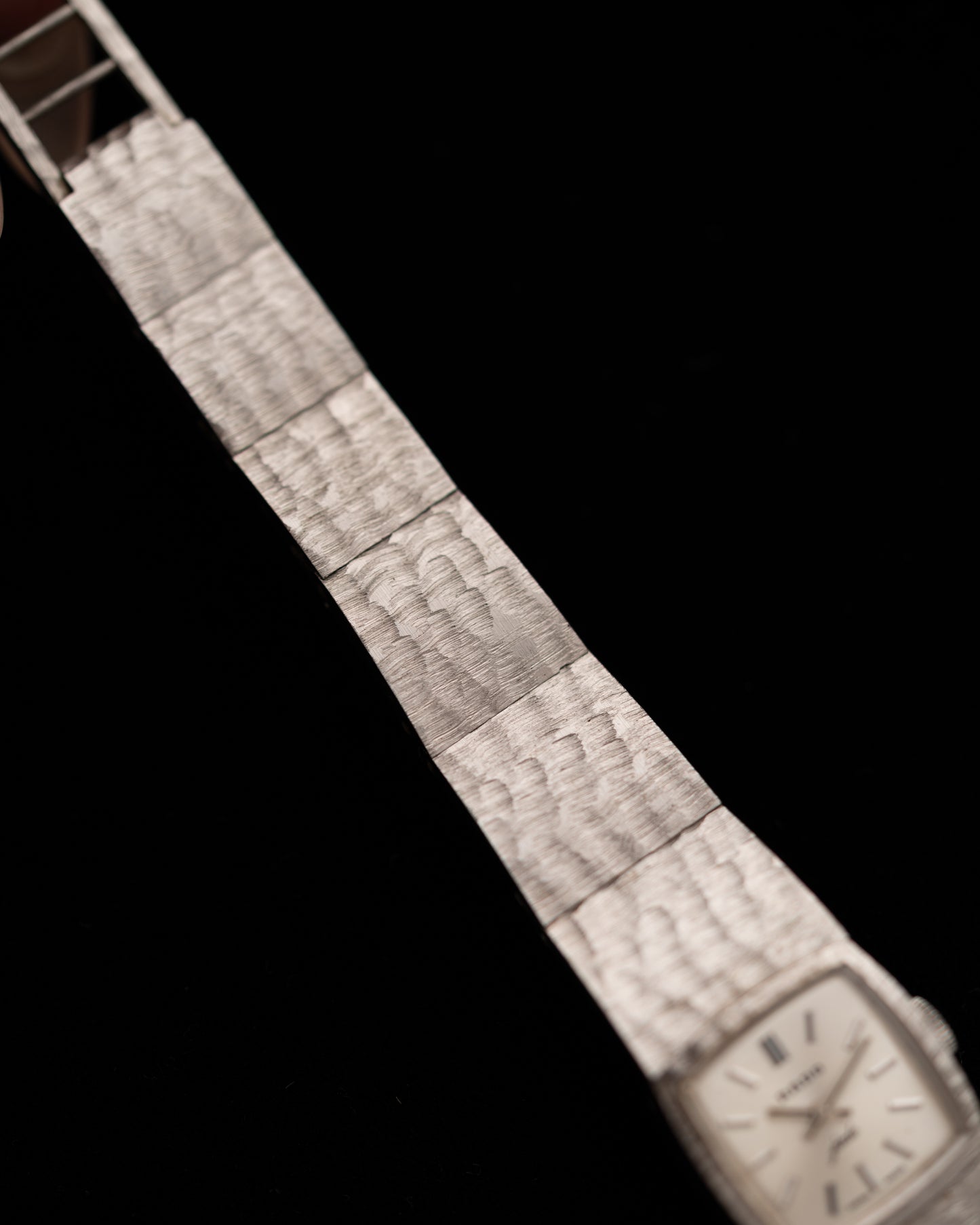 1970s Vintage Rado Hammered Bracelet