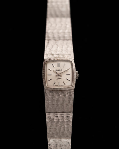 1970s Vintage Rado Hammered Bracelet