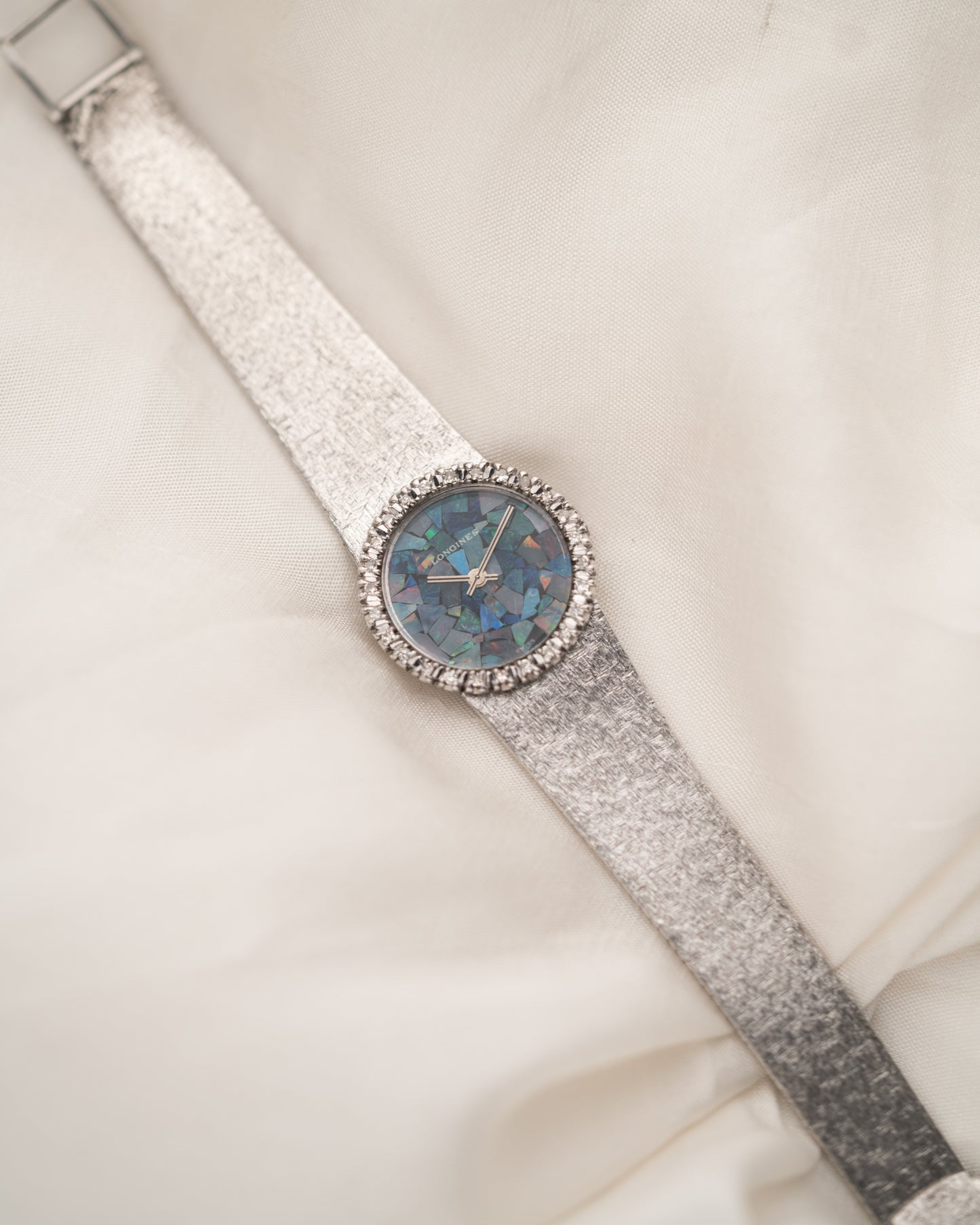 1970s Vintage Longines Mosaic Opal