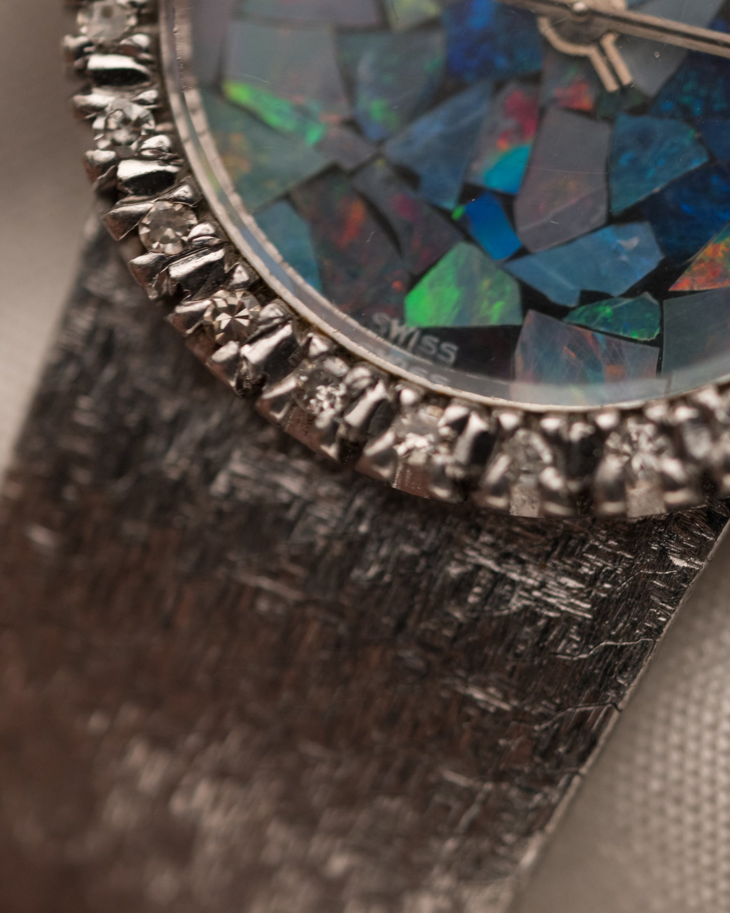 1970s Vintage Longines Mosaic Opal