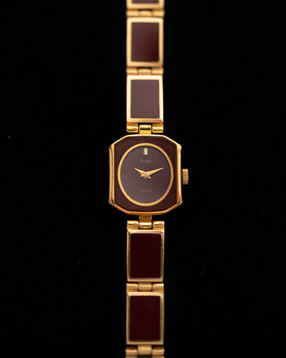 1980s Vintage Seiko Alba Claret