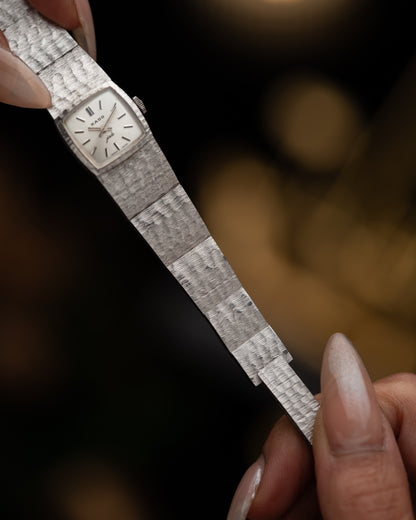 1970s Vintage Rado Hammered Bracelet