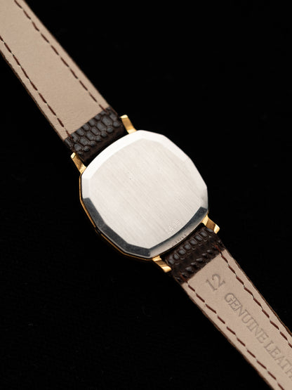 1980s Vintage Omega De Ville Faceted