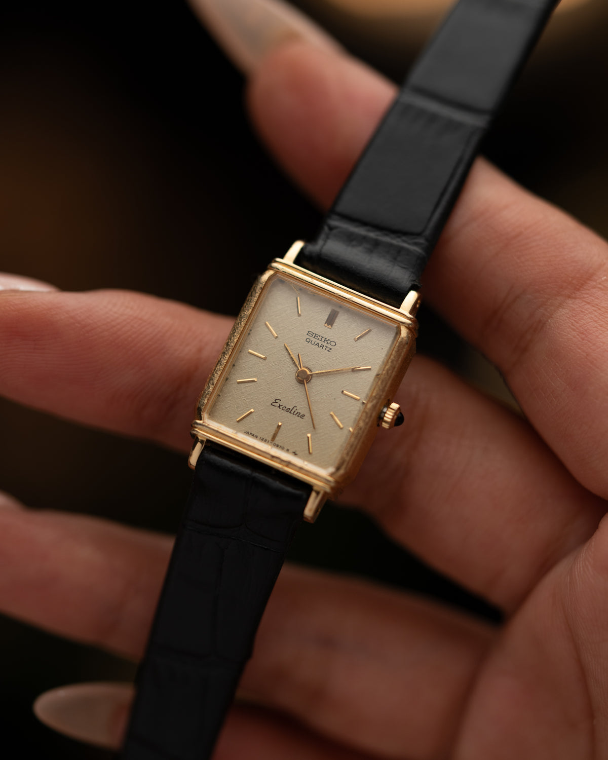 1980s Seiko Excelline Tank