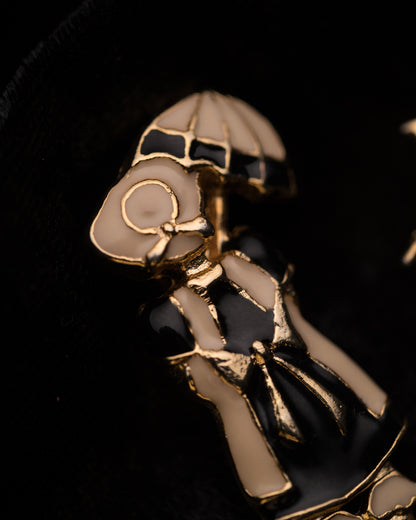 Enamel Umbrella Brooch