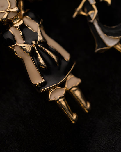 Enamel Umbrella Brooch