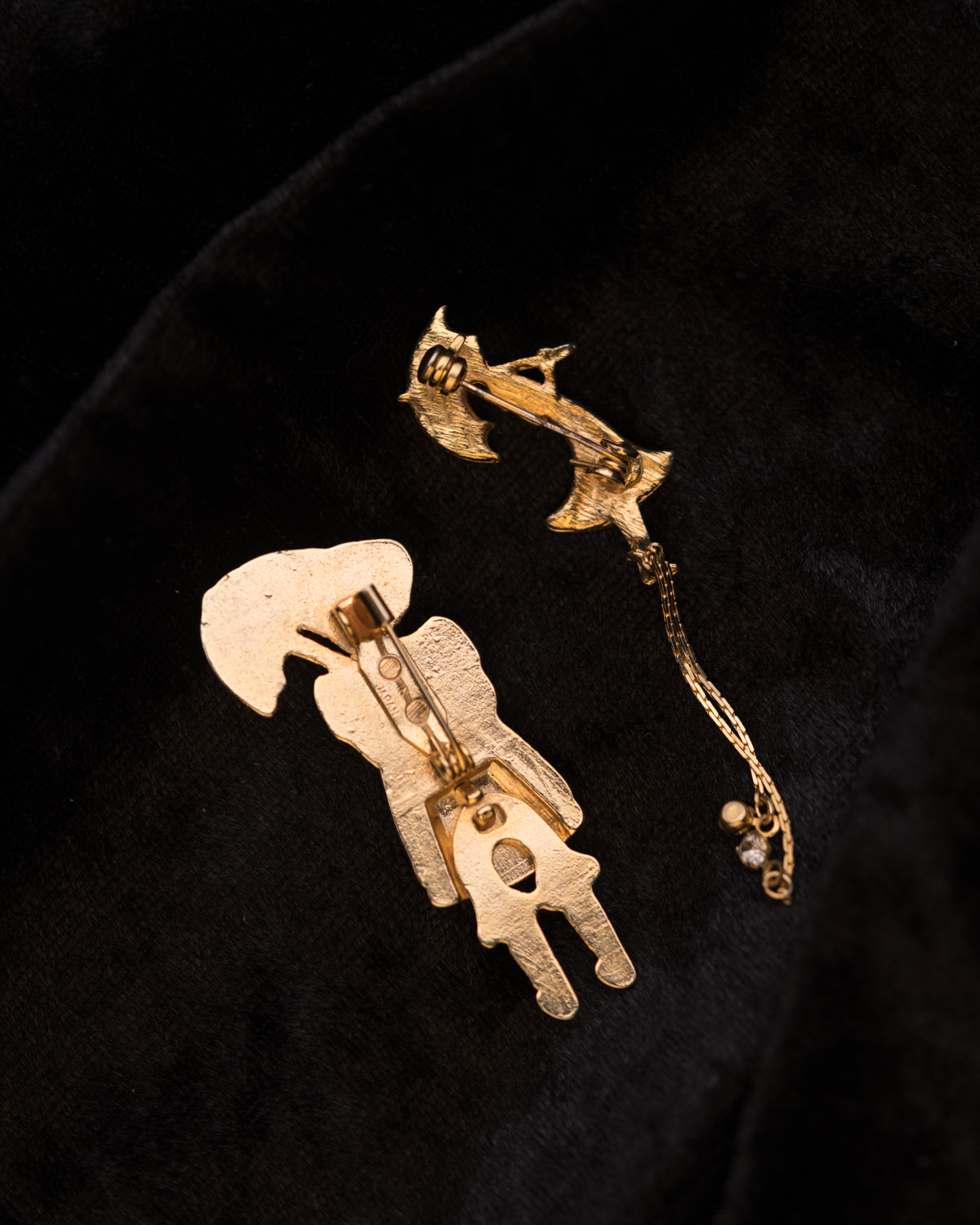 Enamel Umbrella Brooch