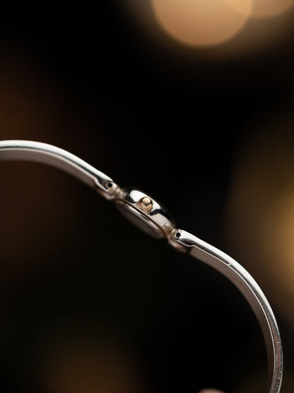 1990s Vintage Seiko Two Tone Fluted Bangle