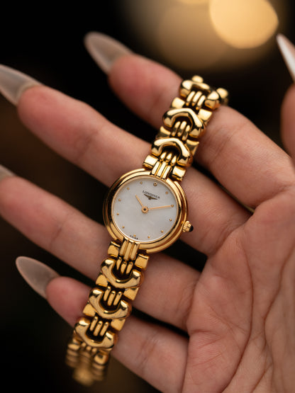 1990s Vintage Longines Interlace