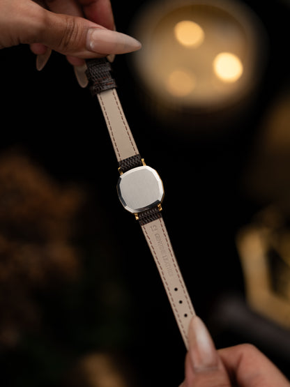 1980s Vintage Omega De Ville Faceted
