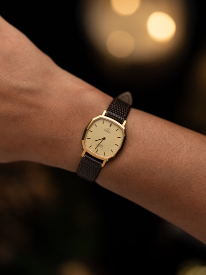 1980s Vintage Omega De Ville Faceted