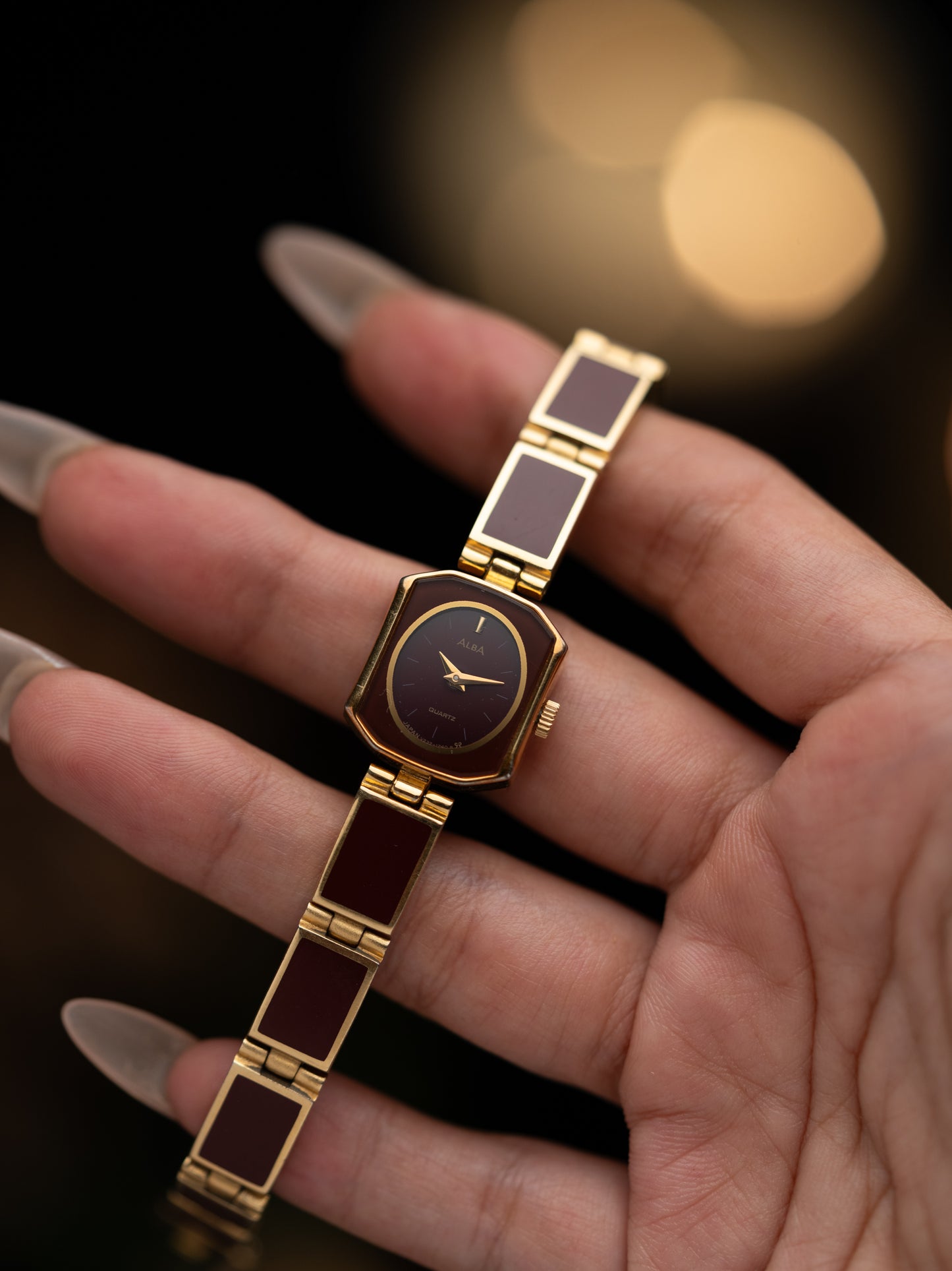 1980s Vintage Seiko Alba Claret