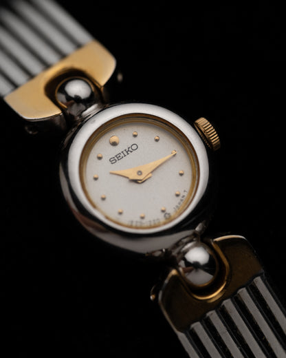 1990s Vintage Seiko Two Tone Fluted Bangle