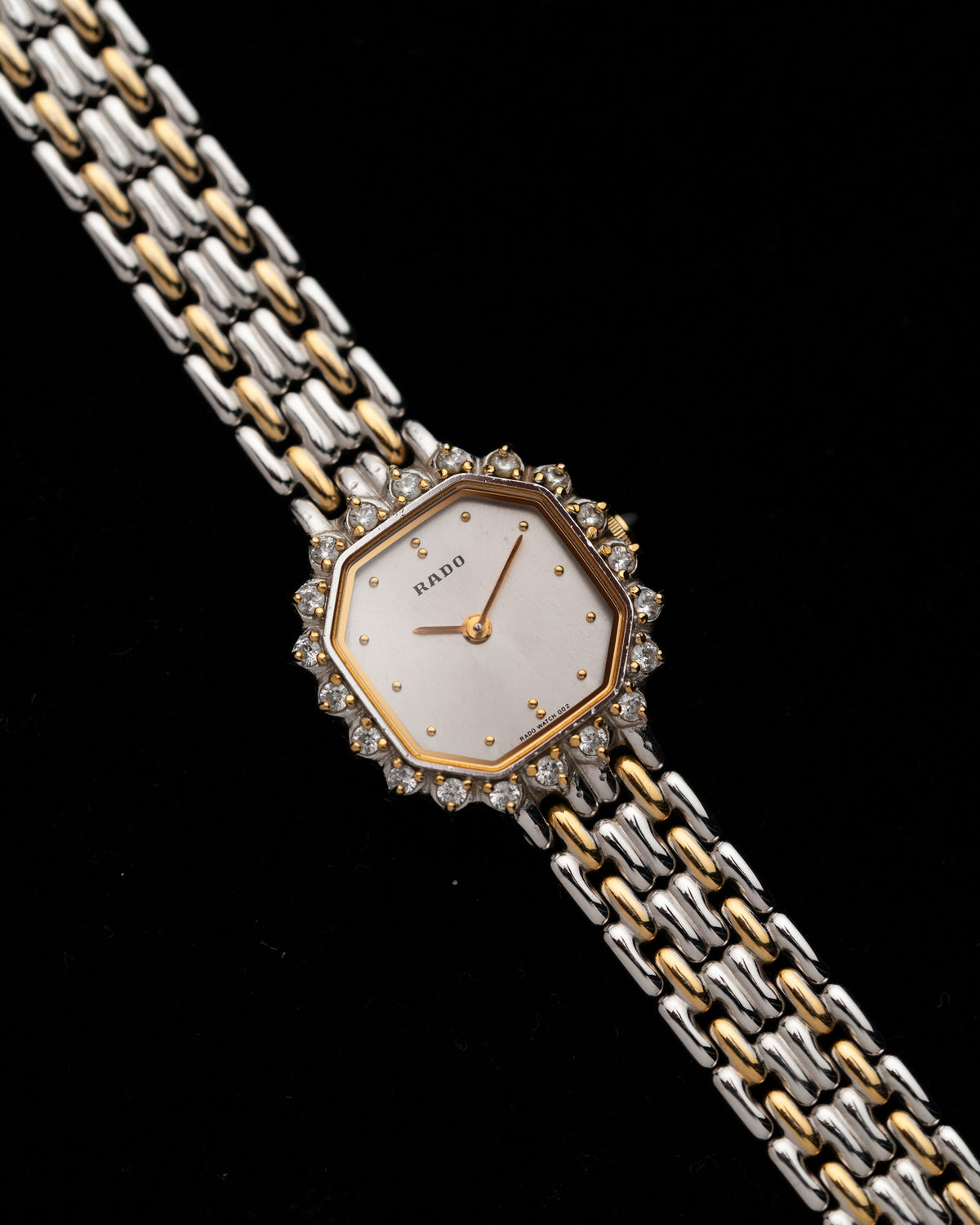 1980s Vintage Rado Halo Two Tone Octagon
