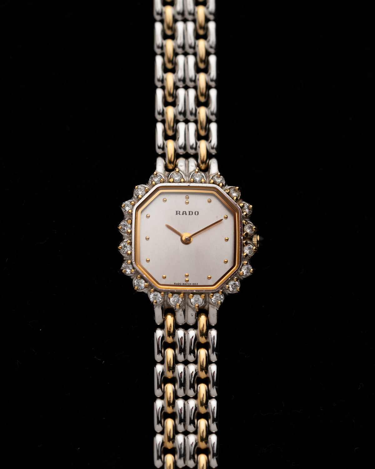 1980s Vintage Rado Halo Two Tone Octagon