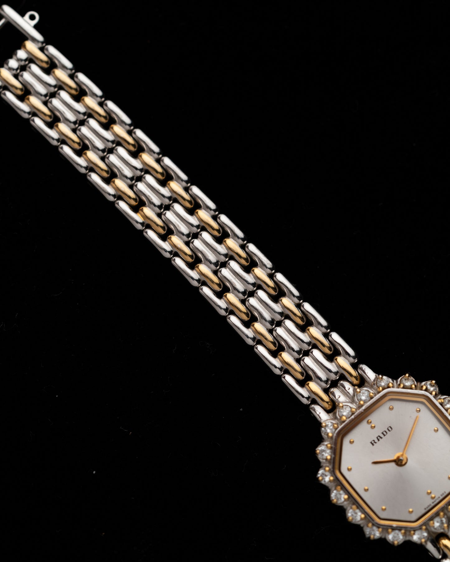 1980s Vintage Rado Halo Two Tone Octagon