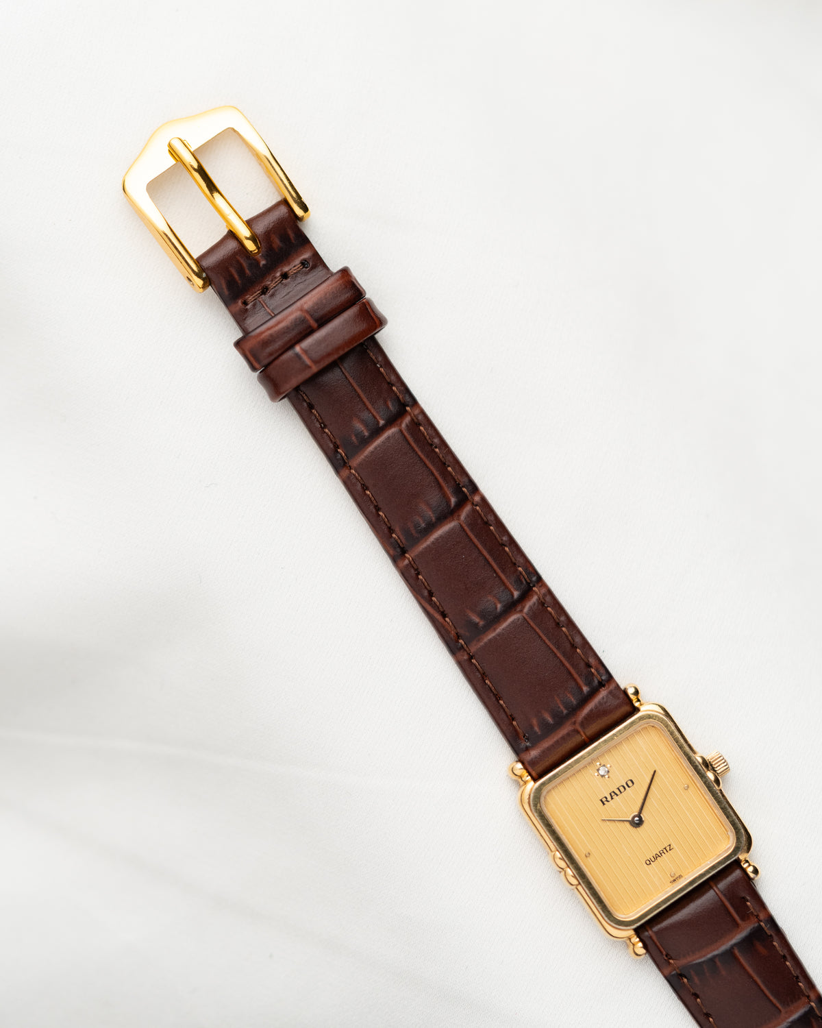 1980s Vintage Rado Diamond Tank