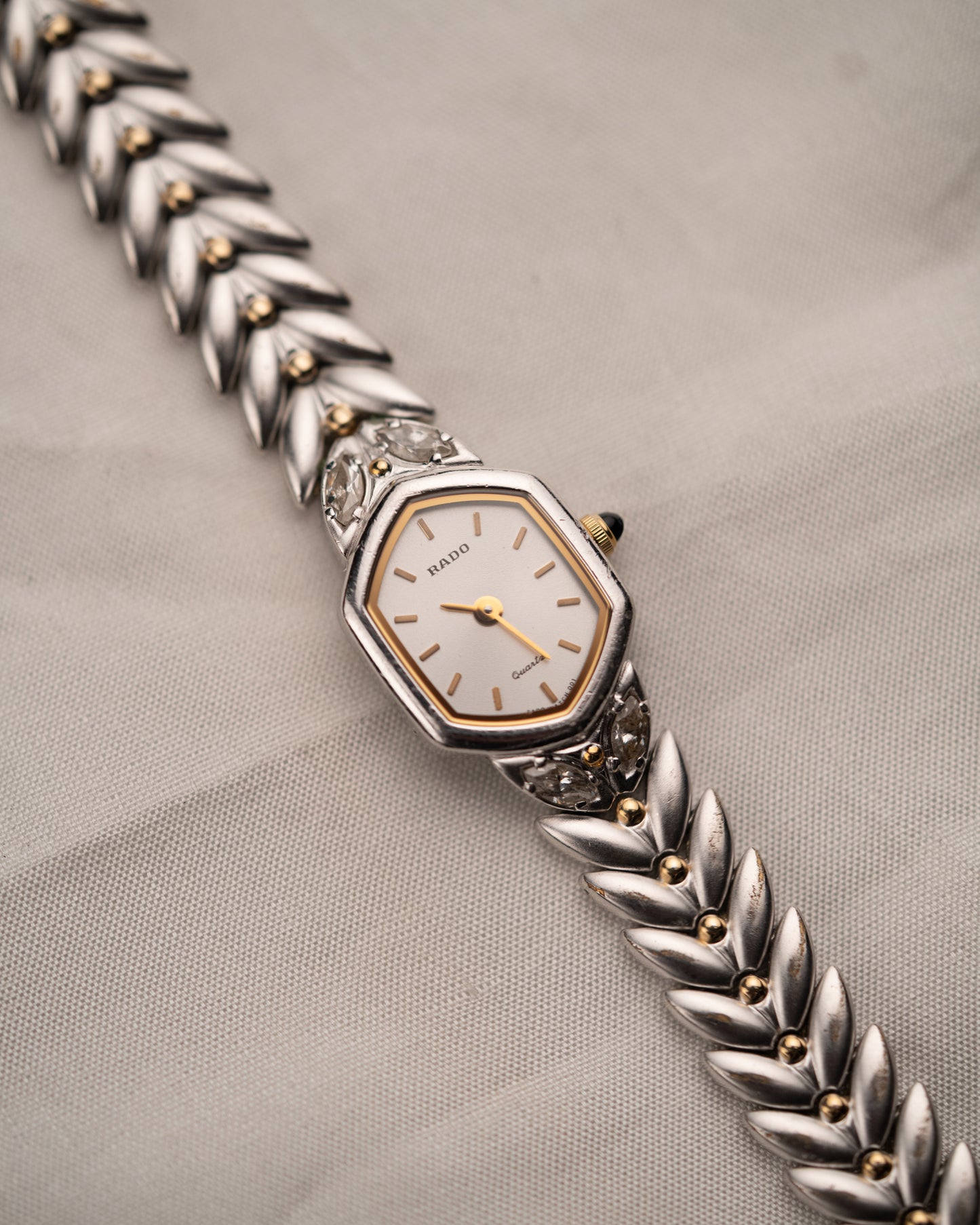 1990s Vintage Rado Leaf Link
