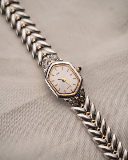 1990s Vintage Rado Leaf Link